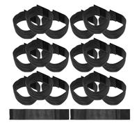 TEHAUX 20 Pezzi Bracciale Elastico da Lutto Nero in Poliestere, Fascia Commemorativa Regolabile, Antiscivolo, per Adulti e Anziani, Funerali e Sport