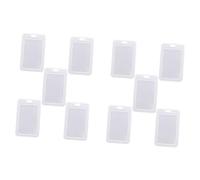 TEHAUX 20 Pezzi Di Biglietti Da Visita Biglietti Da Lavoro Custodie Protettive Per Tessere Identificative Porta Badge in Plastica Design Curato