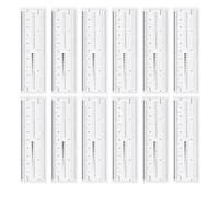 TEHAUX 20 Pezzi Righello Creativi in Unghie Plastica e Flessibile per Trasparente con Scala Precisa, Misura Lunghezza per Decorazioni Design Nail Art