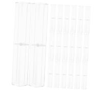 TEHAUX 20pezzi Scatola Trasparente Per Penne Custodia in Plastica Quadrata Per Penne Gomme e Puntine Da Disegno Per Ufficio Casa e Scuola