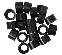 TEHAUX 20pezzi Tappo Dosatore per Bottiglie di Olio Essenziale con Chiusura Interna Antigoccia Compatibile con Diffusori Aromaterapia Design Liscio Nero Elegante per Bottiglie Profumo