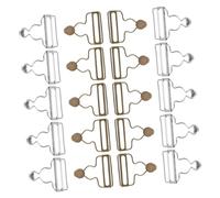 TEHAUX 20sets Fibbia Regolabile Per Bretelle Di Ganci Per Pantaloni e Tute Compatibili Con Cinture e Accessori Cucito Facili Da Installare e Pratici Per Ogni Occasione