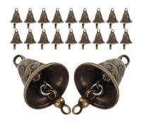 TEHAUX 24 Pezzi Campanelli Vintage in Ferro Superficie Lucidata per Collare Animali Domestici, Accessori per Decorazioni Fai-da-Te in Casa, Suono Chiaro e Piacevole, Facile da Attaccare