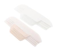 TEHAUX 24 Pezzi Imbottitura per Cappelli Monouso Ultrasottile 290X68Mm Protezione per Colletto Camicia Antisudore Curva Invisibile Assorbisudore Collo per Riunioni Colloqui e