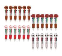 TEHAUX 24 Pezzi Penne a Sfera a Tema Sportivo Multicolore Mini in PVC | Forma Palla Cartone, Formato Tascabile per Studenti, per Note D’esame e Regali di Festa