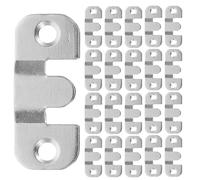 TEHAUX 24 Pezzi Z Clip in Acciaio Inossidabile con Fissaggi Supporti Muro Montaggio Filo per Cornici Grandi Specchi Immagini Ganci Antiscivolo Forma di Montagna per Decorazioni Moderne