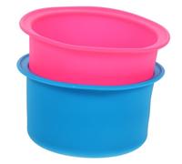 TEHAUX 2pezzi Ciotola Fusore Cera in Silicone Resistente Al Calore Pentolino Scaldacera Compatto e Antiaderente Per Ceretta Professionale Facile Da Pulire e Trasportare Uso Sicuro
