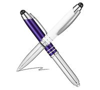 TEHAUX 2pezzi Led e Punta Stilo Multifunzionale Torcia Elettrica Per Touchscreen Comoda Impugnare e Trasportare