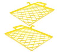 TEHAUX 2pezzi Plastica per Vassoio Porta Vernice con Divisore Integrato Organizer per Pennelli e Rulli Robusto per Vaschetta Verniciatura per Progetti Te e Uso Professionale
