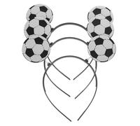 TEHAUX 3 Fasce per Chioma Sportive da Donna e Ragazze Adolescenti, Accessori Leggeri per Feste a Tema Calcio, Cerchietti Divertenti per Eventi Sportivi e Cosplay