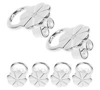 TEHAUX 3 Paia Sollevatori per Orecchini in Rame Supporto a Forma di Fiore Ferma Orecchini Sicuri per Pesanti Accessori per Lobi Chiusura a Vite per Sollievo Quotidiano