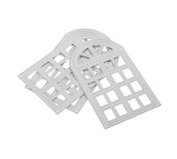 TEHAUX 3 Pezzi Metal Cutting Dies in Robust Carbon Steel For Card Making And Scrapbooks House Shaped Background Stencils Compatible With Diecutting Machines