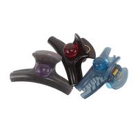TEHAUX 3 Pezzi Pinze per Chioma Trasparenti in Plastica Colorata con Perle Grandi, Design Minimalista e Tenuta Sicura, Accessori Eleganti per Acconciature da Donna