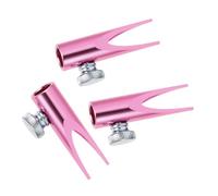 TEHAUX 3 pezzi Temperamatite Portatile in Lega di Alluminio Precisione per Matite Sopracciglia e Eyeliner Design Ergonomico Doppio Slot per Artisti Studenti e Uso in Aula