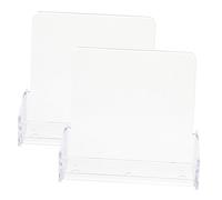 TEHAUX 3 Set Custodia Per Biglietti Da Visita Titolari Piazza Porta Biglietti Da Visita Quadrato Carta Magazzinaggio Sottile Uno Stand Porta Carte Spettacolo Id Plastica 2 Pezzi * 3