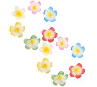 TEHAUX 30 Pezzi Fermaglio per Chioma Fiore Hawaiano Plumeria in Eva Leggero e Realistico, Accessorio Versatile per Donne e Spose, per Vacanze Estive e Uso Quotidiano