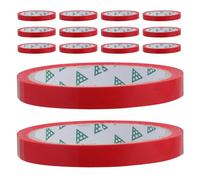TEHAUX 30 Pezzi Nastro Adesivo Rosso per Sacchetti Alimentari Sigillatrice Plastica per Frutta e Verdura Nastro Sigillante Resistente per Imballaggio Supermercati e Aziende Agricole