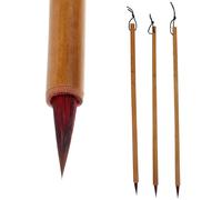 TEHAUX 3pezzi Penne Pennello per Calligrafia Cinese Adatte per Scrittura Calligrafica Disegno e Pittura Inchiostro per Studenti e Pratiche di Calligrafia Realizzate Materiali per Uso