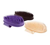TEHAUX 3pezzi Spazzola Massaggiante per Meridiani Corpo Kit di Strumenti in Silicone per Massaggio Punti di Pressione Scrub Doccia Portatile per Rilassamento