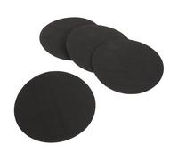 TEHAUX 4 Cuscinetti Antiscivolo Adesivi per Base Lampada da Tavolo 14 Cm Neri, Protezioni Rotonde per Mobili e Pavimenti in Legno, Accessori Fai da Te per Stabilità e Prevenzione Graffi