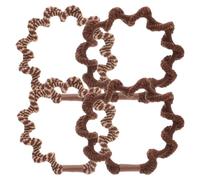 TEHAUX 4 Pezzi Elastici per Chioma Morbido, Fascia Elastica per Trecce, Set per Acconciature Comode alla Moda, per Ragazze e Donne che Creano Code di Cavallo e Chignon