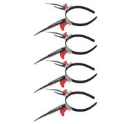 TEHAUX 4 Pezzi Fascia per Chioma Halloween Corna Diaboliche Rosse in Plastica, Superficie Liscia, Design, Comoda per Feste in Maschera e Cosplay per Adulti
