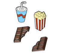 TEHAUX 4 Pezzi Mini Spilla in Lega Creativa Decorativa Spilla Distintivo Leggera per Vestiti Borse e Cappelli Accessori Moda per San e Natale