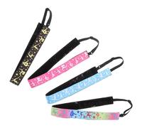 TEHAUX 4 Pezzi Set 4 Fasce per Chioma da Danza in Poliestere Elastiche e Assorbenti per Fitness e Altre Attività, Accessori Versatili Antiscivolo per Allenamento e Yoga Colore Casuale