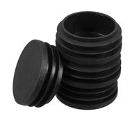 TEHAUX 4 Pezzi Spina Di Mobili Protezioni Di Mobili Inserti a Gamba Rotonda Tappo Di Estremità Del Tubo Del Tubo Del Tubo Tappi Di Scivolamento Della Sedia Inserti Di Gambe Plastica Black