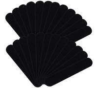 TEHAUX 40 Pezzi Custodia Singola per Penne Stilografiche in Flanella Nero, Leggera e Organizer per Penne e Monete, per Borsa o Regalo Festa del Papà