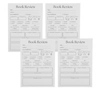 TEHAUX 400 Pezzi Segnalibri Gestione Carta e Recensioni o Libri per Note Bianca Recensione di Biblioteca per Appassionati di Letteratura e Insegnanti in Aula Gruppo di Lettura