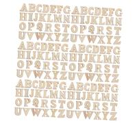 TEHAUX 416 pezzi Lettere in Legno Naturale Piccole per Decorazioni Fai da Te Alfabeti Grezzi da Dipingere per Decorazione Muro Apprendimento e Creatività Artigianale