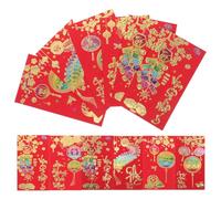 TEHAUX 48 Pezzi Buste Rosse Vietnamite in Carta Resistente Tema Anno del Cavallo Buste Fortunate per Capodanno Vietnamita Sacchetti Multifunzionali per Denaro e Decorazioni Festive