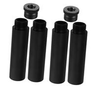 TEHAUX 4pezzi Asta di Prolunga per Microfono Tubo di Prolunga per Asta Microfono di Braccio Estensore Accessori Supporto Braccio con Adattatore in Metallo