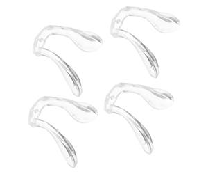 TEHAUX 4pezzi Cuscinetti per Naso in Silicone Naselli per Occhiali Delicati sulla Tappetini per Naso dei Occhiali Forniture per Antiscivolo Adatti alla Maggior Parte delle Montature