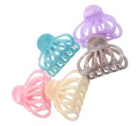 TEHAUX 5 Pezzi Fermagli per Chioma a Forma di Artiglio Piccoli Design a Zucca Semicerchio Cavo Accessori per Chioma da Donna Leggeri Mini Clip Antiscivolo per Acconciature
