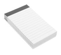TEHAUX 5 pezzi Mini Legal Pads Wide Ruled Note Pads With Thick Cardboard Backing For Smooth Writing For Office And Travel