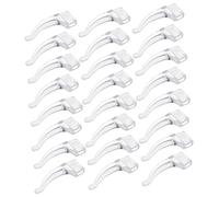 TEHAUX 50 paia Fermagli Antiscivolo per Occhiali Silicone Morbido Trasparente Accessori per Montature Comfort e Flessibilità per Sport e Ufficio