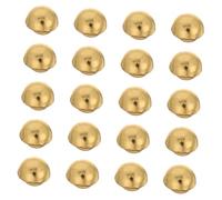 TEHAUX 50 Pezzi bottoni in metallo per l'artigianato bottone a cupola a fungo bottone da cucire fai da te per l'artigianato champignon mini pulsante di zinco D'oro