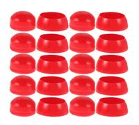 TEHAUX 50 Pezzi Coperture di Protezione per Bulloni in Plastica Rossa M10 per Strutture da Gioco All'aperto, Resistenti allo Scolorimento alla Deformazione, la Sicurezza