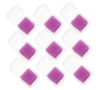 TEHAUX 54 Pezzi Perforazione Dell'argilla Custodia Gomma Perlina Mastice Smalto Magazzinaggio Cera di di Perforazione Colla a Punto Croce Pittura Colla Argilla Viola,Porpora