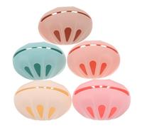 TEHAUX 5pezzi Borsa Porta-cipria in Silicone Custodia Protettiva Riutilizzabile per Spugne Cosmetiche Organizer per Uova di Bellezza Supporto Portatile per Asciugatura Scatola