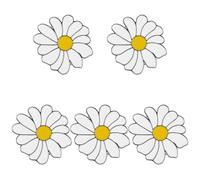TEHAUX 5pezzi Spilla Floreale Forma di Margherita per Donna Accessorio Decorativo per Abiti Borse e Cappelli Spilla Elegante Attacco Sicuro per Feste e Matrimoni
