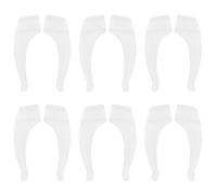 TEHAUX 6 paia Ferma Occhiali in Silicone Antiscivolo Supporti Auricolari per Occhiali Piccoli Ganci Leggeri e Invisibili per Sport e Attività Fisica