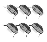 TEHAUX 6 Pezzi Cuffia per Parrucca in Rete Leggera e Traspirante 25x18cm per Donne, Elastica e Facile da Curare, per Lavoro e Sport