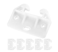 TEHAUX 6 Pezzi Guida per Cassetti in Plastica Bianca a Forma di Granchio, Installazione Semplice, Design Compatto, per Armadietti e Sistemi di Cassettiere