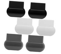 TEHAUX 6 pezzi Maniglia Wc in Resistente Sollevatore Copriwater Anti-contagio Facile da Installare e Pulire per Apertura Igienica del Coperchio in Bagni Pubblici e Domestici Bianco Nero