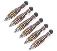 TEHAUX 6 Pezzi Penna da Bowling Compatta e Portatile in Plastico e Metallo Design Creativo, per Festa Scuola Decor e Uso Versatile per Scrittura e Disegno