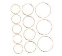 TEHAUX 60 Pezzi ciondolo orecchino rotondo collana per fabbricazione hoop earrings necklace Pendenti eleganti ciondolo ciondolo fai da te ciondolo in lega fai da te Golden