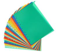 TEHAUX 62 Pezzi Divisori Indice Numerati Multicolore per Raccoglitori Organizer Documenti in Plastica con Schede per Planner Libri e Cartelle per Ufficio e Studio